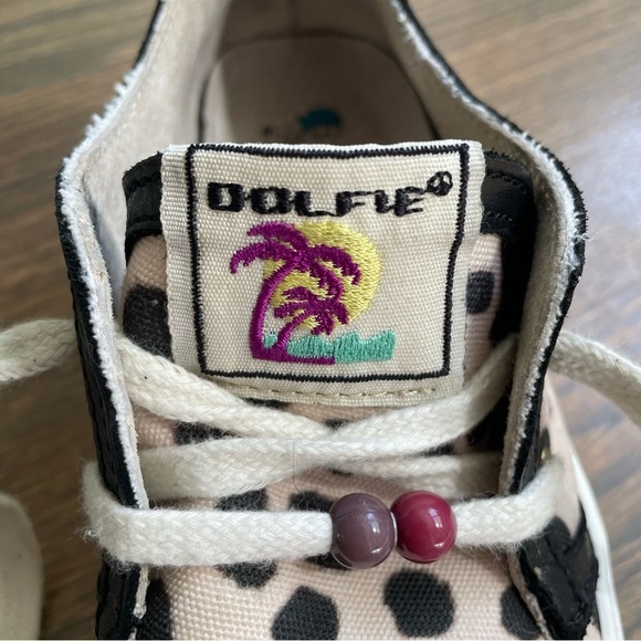 Dolfie Platform Sneakers Handmade Leather Dalmatian print EU 38 - Picture 5 of 14